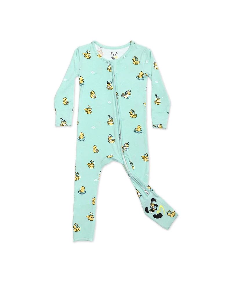 Bellabu Bear Baby Boys or Girls, Rubber Ducky Convertible Footie