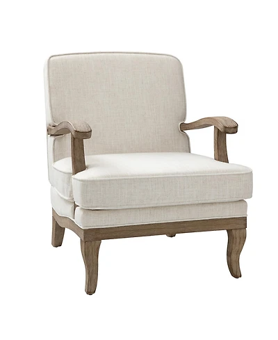 Rinaldo Wooden Upholstered Armchair with Legs