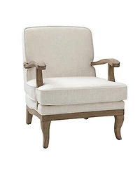 Rinaldo Wooden Upholstered Armchair with Legs