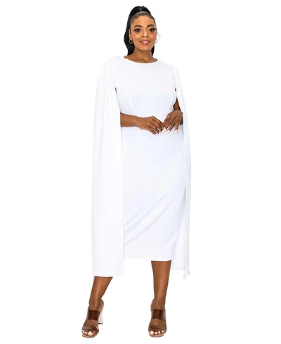 L I V D Plus Naomi Cape Dress