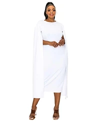 L I V D Plus Naomi Cape Dress