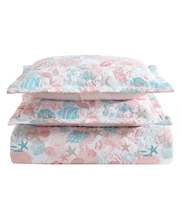 Closeout! Laura Ashley Swimtime Reversible 3 Piece Quilt Set, King