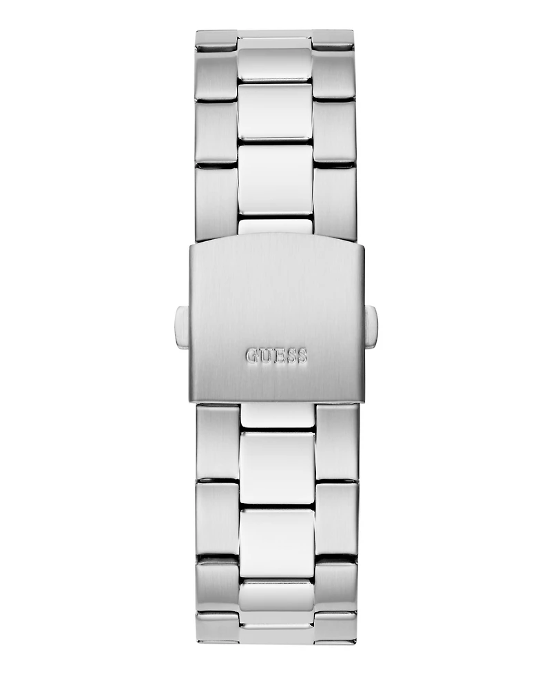 Guess Men's Multi-function Silver Tone Stainless Steel Watch 42 mm
