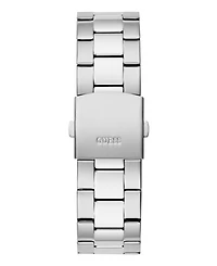 Guess Men's Multi-function Silver Tone Stainless Steel Watch 42 mm