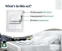 600 Thread Count 100% Cotton Printed Sheet Set