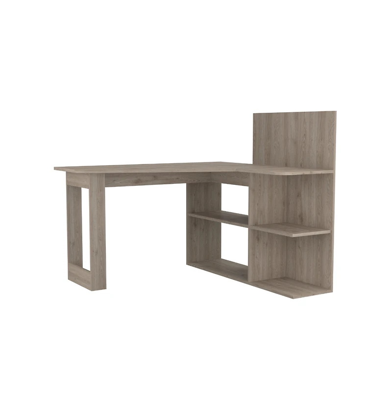 Fm Furniture Fresno Writing Computer Desk, Four Shelves