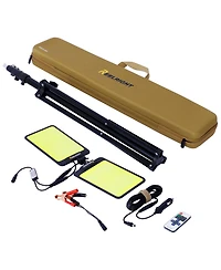 Brighter than the Sun 11,200 Lumen Led Work Light with Adjustable Brightness and Flexible Heads