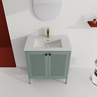Streamdale 30 Inch Freestanding Bathroom Vanity With Ceramic SInk