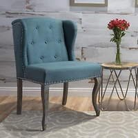 Streamdale Classic Wingback Chair with Stylish Buttons and Studded Accents