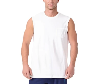 KingSize Big & Tall Shrink-Less Longer-Length Lightweight Muscle Pocket Tee