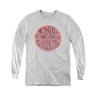Willy Wonka And The Chocolate Factory Youth Circle Logo Long Sleeve Sweatshirts