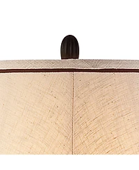 Sonnett Industrial Vintage like Floor Lamp Standing 63 1/2" Tall Bronze Metal Faux Marble Ivory Linen Bell Shade for Living Room Reading House Be
