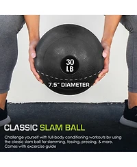 ProsourceFit Classic Slam Ball, 30 lb