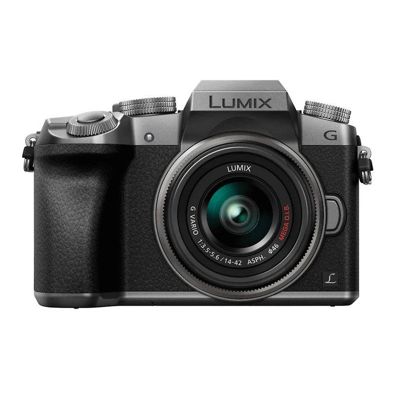 Panasonic Lumix Dmc-G7 Mirrorless Camera with Lumix G Vario 14-42mm Lens, Silver