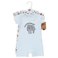 Touched by Nature Baby Boys Unisex 2 Pack of Natural Rompers