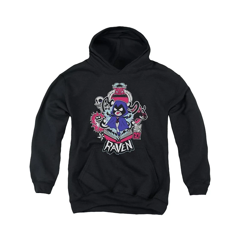 Teen Titans Go Youth Raven Pull Over Hoodie / Hooded Sweatshirt