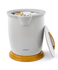 Bathroom Towel Warmer Bucket with Fragrance Holder & Auto Shut Off