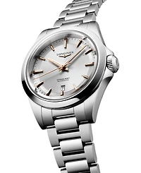 Longines Women's Swiss Automatic Conquest Stainless Steel Bracelet Watch 30mm