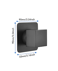 High-Flow Master Shower Volume Control with Adjustable Handle