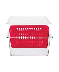 Oggi 8.75" x 6.75" x 3.75" Berry Container for Fridge