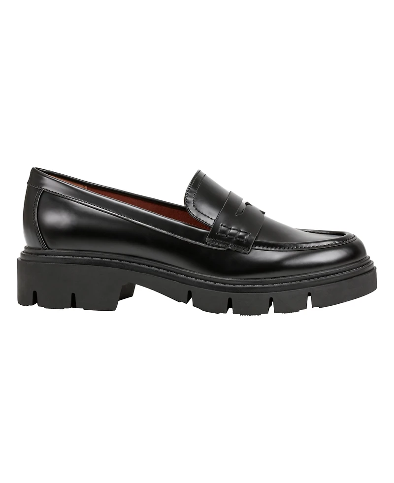 Marc Fisher Women's Cube Lug Sole Penny Loafers