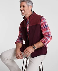 Club Room Men's Colorblocked Fleece Vest, Created for Macy's