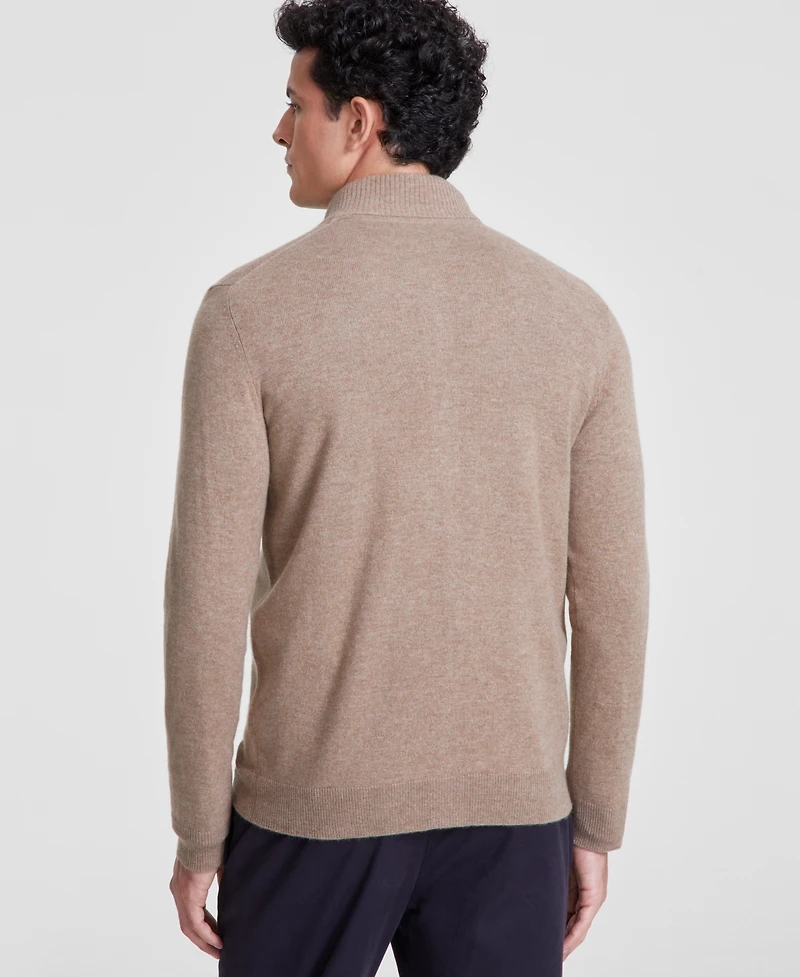 Club Room Men's Full-Zip Cashmere Sweater, Created for Macy's