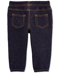 Carter's Baby Boys Zip-Up Jacket, Printed Bodysuit & Faux-Denim Pants, 3 Piece Set