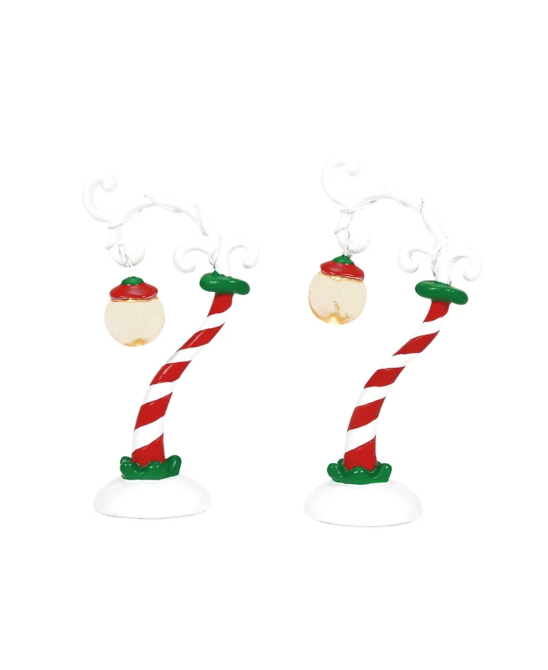 Department 56 Villages Grinch Streetlights, set of 2