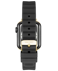 Nine West Women's Black Snakeskin Pattern Leather Band Designed for 38/40/41mm Apple Watch