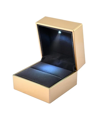 Portable Led Ring Box Jewelry Wedding Engagement Proposal Lighted Ear Ring Case