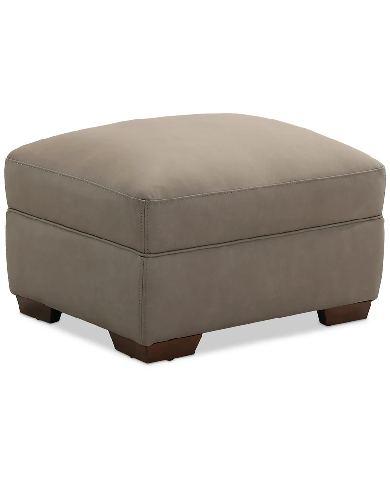 Closeout! Kovner Leather Ottoman, Created for Macy's