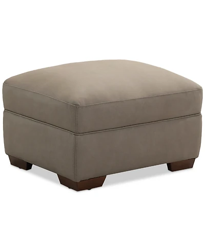 Closeout! Kovner Leather Ottoman, Created for Macy's