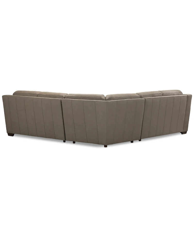 Closeout! Kovner 3-Pc. Leather Sectional Dual Sofa & Corner L-Shaped Set, Created for Macy's