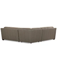 Closeout! Kovner 3-Pc. Leather Sectional Dual Sofa & Corner L-Shaped Set, Created for Macy's