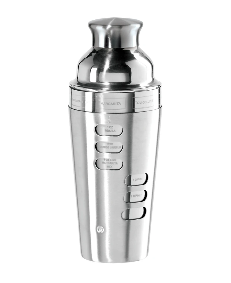 Oggi Dial a Drink 23oz Stainless Steel Cocktail Shaker