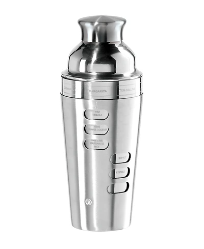 Oggi Dial a Drink 23oz Stainless Steel Cocktail Shaker