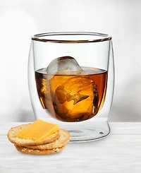 Oggi Set of 2, 10oz Whiskey Sipping Double Wall Insulated Glasses