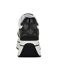 Guess Women's Camrio Casual Double Platform Lace Up Sneakers