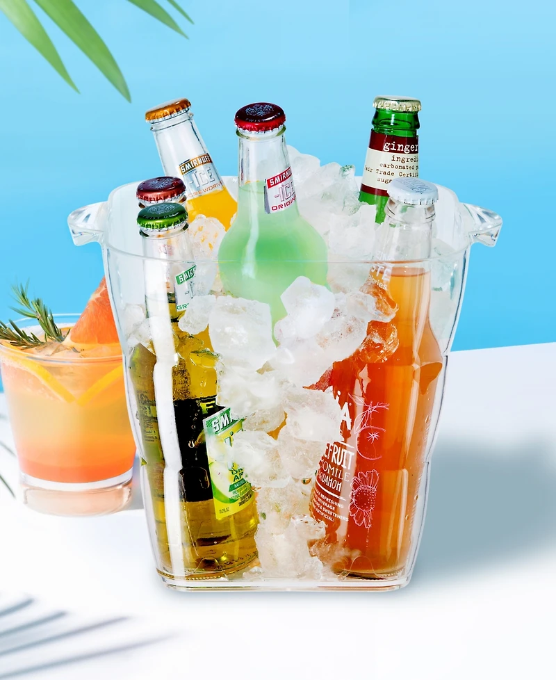 Oggi 8" x 8" x 9.75" Acrylic Square Ice Bucket