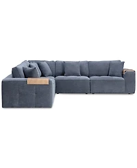 Nycolle 5-Pc. Modular Fabric L-Shape Sectional, Created for Macy's