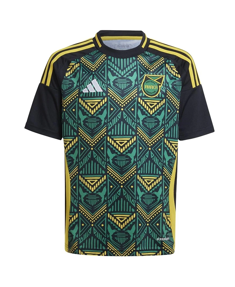 Adidas Big Boys and Girls Black Jamaica National Team 2024 Away Replica Jersey