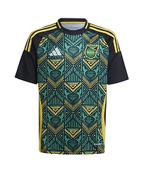 Adidas Big Boys and Girls Black Jamaica National Team 2024 Away Replica Jersey