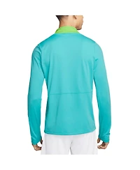 Nike Men's Blue Brazil National Team 2024 Academy Pro Drill Performance Quarter-Zip Pullover Top