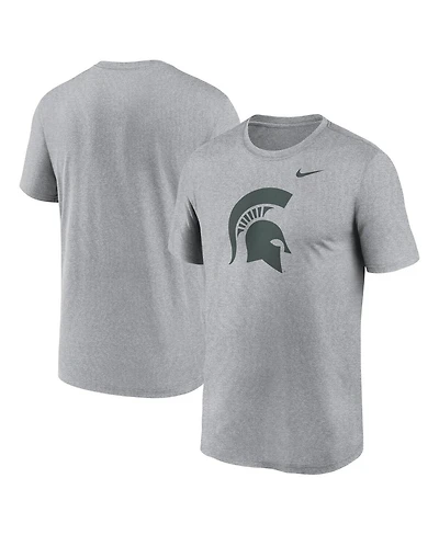 Nike Men's Heather Gray Michigan State Spartans Primetime Legend Logo T-Shirt
