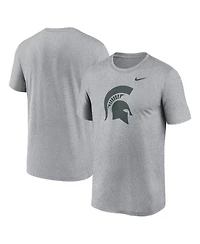 Nike Men's Heather Gray Michigan State Spartans Primetime Legend Logo T-Shirt
