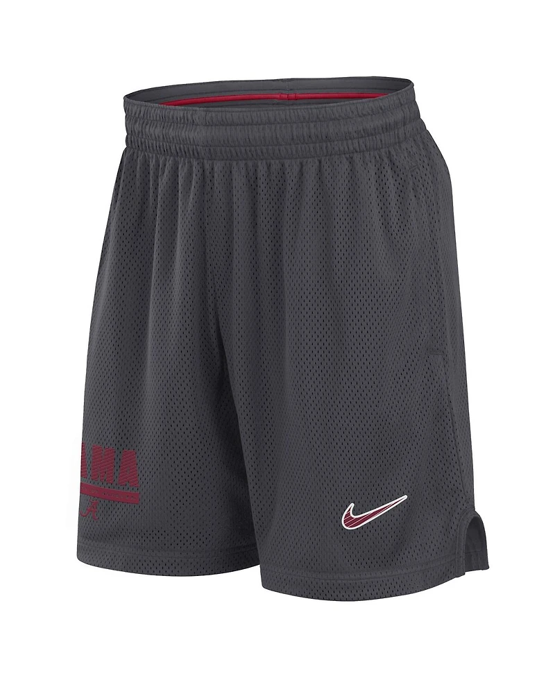 Nike Men's Anthracite Alabama Crimson Tide 2024 Sideline Mesh Shorts