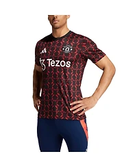 Adidas Men's Black Manchester United 2024/25 Pre-Match Top