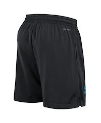 Nike Men's Black Carolina Panthers 2024 Sideline Performance Mesh Shorts