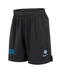 Nike Men's Black Carolina Panthers 2024 Sideline Performance Mesh Shorts